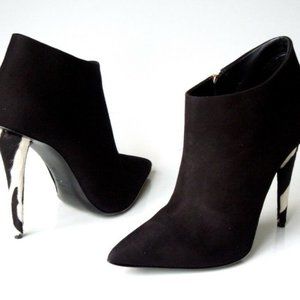 Giuseppe ZANOTTI Zebra Heel Booties 37 US 7